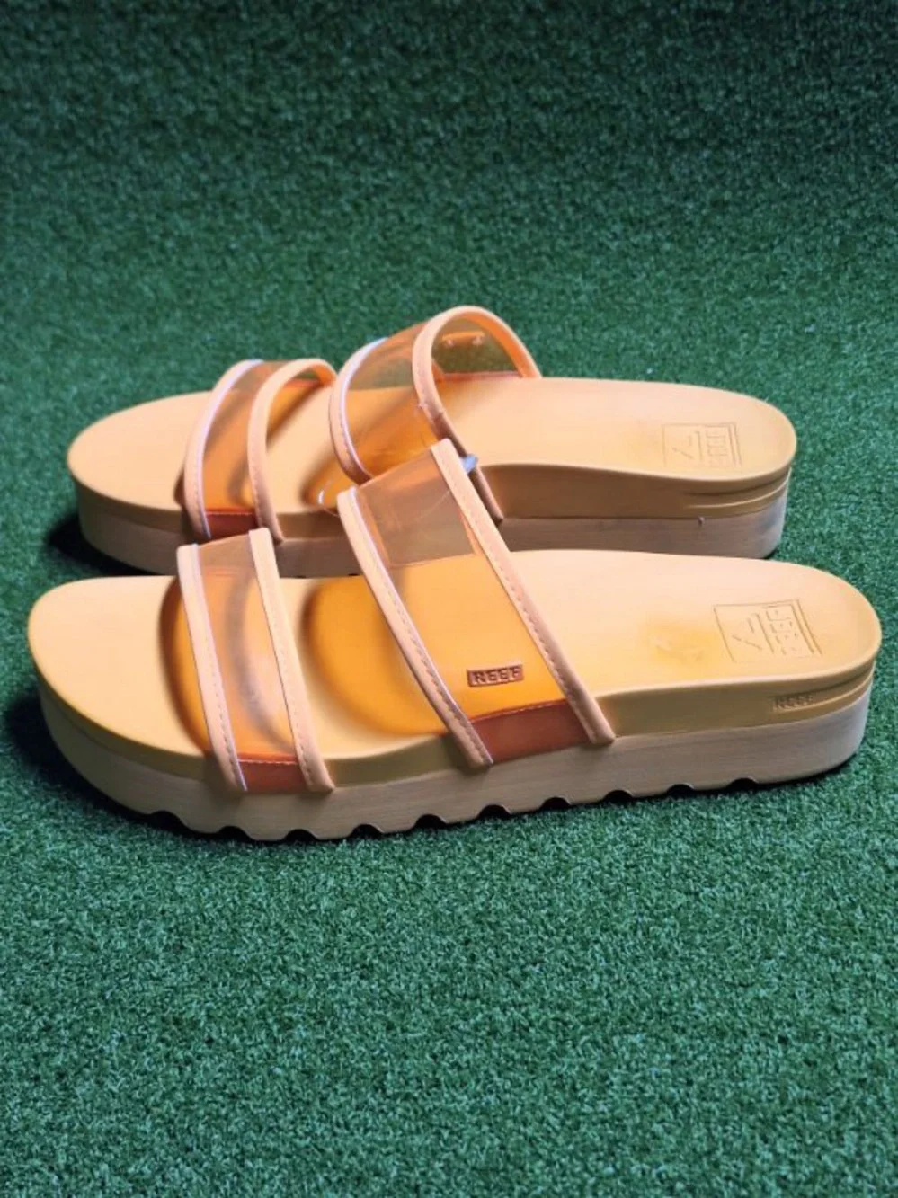 Reef Women's Peach Platform Sandals with Clear Straps - Picture 3 of 9